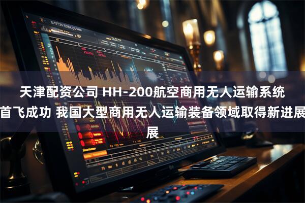 天津配资公司 HH-200航空商用无人运输系统首飞成功 我国大型商用无人运输装备领域取得新进展